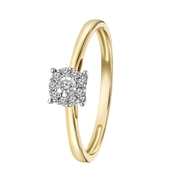 Ring, 750 Gelbgold, mit Diamant 0,08 kt (1062559)