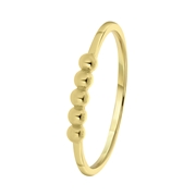 Ring, 925 Silber, vergoldet, Kugel (1062656)