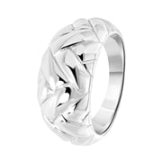 Zilveren ring vlecht (1063075)