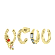 Goudkleurige bijoux oorbellen set met earcuffs (1063099)