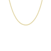 Halskette, 375 Gold, mit hohlem Gourmetglied, 3,7 mm (1064017)