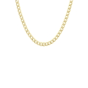 Halskette, 375 Gold, mit hohlem Gourmetglied, 7,9 mm (1064024)