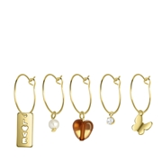 Goldfarbenes Ohrringe-Set von Bijoux, verschiedene Modelle (1064112)