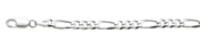 Zilveren herenketting met figaro schakel (32203176)