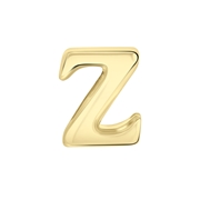 Gerecycled stalen goldplated charm letter (1064784)