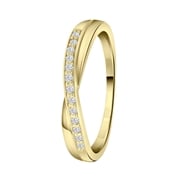 Ring, 925 Silber, vergoldet, mit Zirkonia (1065463)