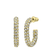 Goudkleurige bijoux oorbellen met steentjes (1065486)