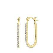 Goudkleurige bijoux oorbellen met steentjes (1065488)