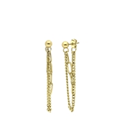 Goudkleurige bijoux oorbellen (1065510)