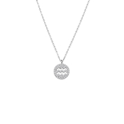 Zilverkleurige bijoux ketting waterman (1065524)