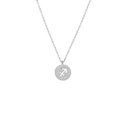 Zilverkleurige bijoux ketting boogschutter (1065544)