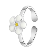 Zilveren ring bloem enamel (1065619)