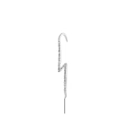 Zilverkleurige byoux earcuff met steentjes (1063894)
