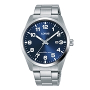 Lorus Heren Horloge Zilverkleurig blauwe wijzerplaat (1063983)