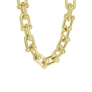 Goudkleurige bijoux ketting grove schakel (1064271)