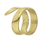Gerecycleerd stalen 18 karaat goldplated ring rosamonde (1064332)