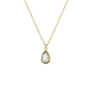 Goldfarbene Bijoux-Halskette, mit Steinchen (1064520)