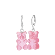 Bijoux-Ohrringe mit Anhänger, Bär, rosa (1064747)