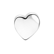 Gerecycleerd stalen charm hart (1064789)