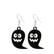Halloween oorbellen met hanger spookje (1064808)