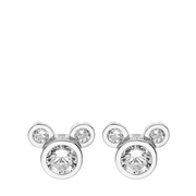 Zilveren Disney Mickey oorbellen zirkonia (1064860)