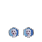 Zilveren Disney Frozen hexagon oorbellen (1064882)
