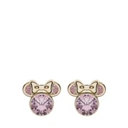 9Karaat Disney Minnie oorbellen roze kristal (1064891)