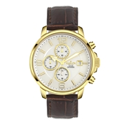 Marlow Miller Chronograf Armbanduhr mit Lederarmband (1065025)