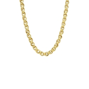Halskette, Edelstahl, vergoldet, Spiga-Glieder (1065180)