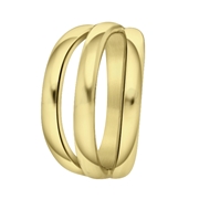 Gerecycleerd stalen 18 karaat goldplated ring aglae (1064335)