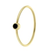 Ring aus 585 Gelbgold mit schwarzem Spinell Edelstein (1064766)