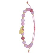 Bijoux-Armband mit rosafarbenen Perlen (1066175)