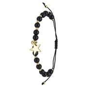 Bijoux-Armband mit schwarzen Perlen (1066179)