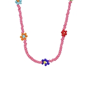 Bijoux Choker-Halskette Blume rosa (1066262)