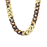 Goudkleurige bijoux ketting met panter (1066309)