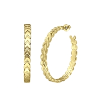 Goudkleurige bijoux oorringen dun (1066317)