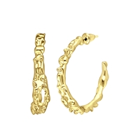 Goudkleurige bijoux oorringen bewerkt (1066347)