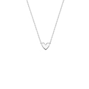 Gerecycleerd zilveren ketting hart (1066468)