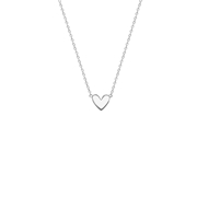 Halskette, recyceltes Silber, Herz (1066468)