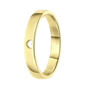 Ring, 925 Silber, vergoldet, mit ausgeschnittenem Herz (1066582)