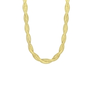 Halskette, 925 Silber, vergoldet, Drehoptik (1066626)
