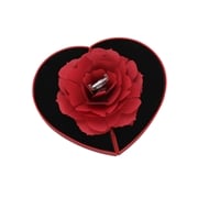 Rote Geschenkbox, Herz mit Rose (1067313)