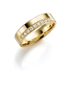 14K geelgouden trouwring diamant Bluebell Line H77 (1012221)