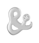 Zilveren hanger ampersand met zirkonia (1024543)