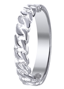 Zilveren ring gourmetschakel (1025620)