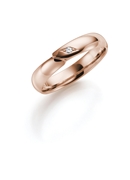 14K rose gouden trouwring diamant Phlox Dames H19R (1026248)