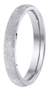 Gerecycled stalen ring gediamanteerd 3mm (1026430)