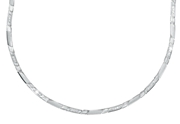 Silberkette, matt/glänzend, mit Zirkonia (1031984)