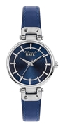 Colours by Kate horloge met een blauwe leren band (1035317)