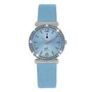 Little Miss Fabulous Armbanduhr mit blauem Lederband (1036198)